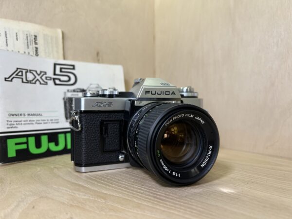 Fujica AX-5 + X-Fujinon DM 55mm f/1.6