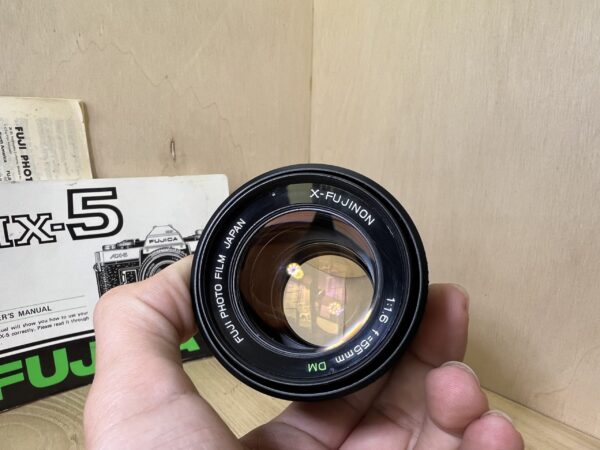 Fujica AX-5 + X-Fujinon DM 55mm f/1.6