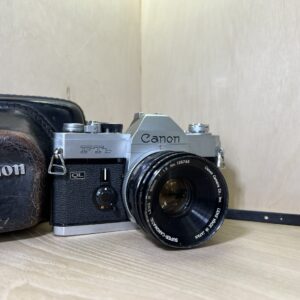 Canon FTb QL argentique + 50mm f/1.8 – Argent