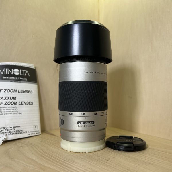 Objectif Minolta AF Zoom 75-300mm f/4.5-5.6 D – Monture A - Gris