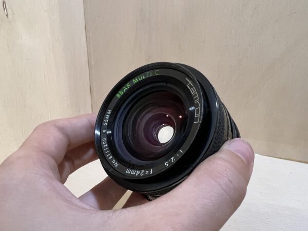 img_4624 Tamron Adaptall-2 24mm f/2.5 BBAR Multi C – Monture Canon FD - Noir- Argent