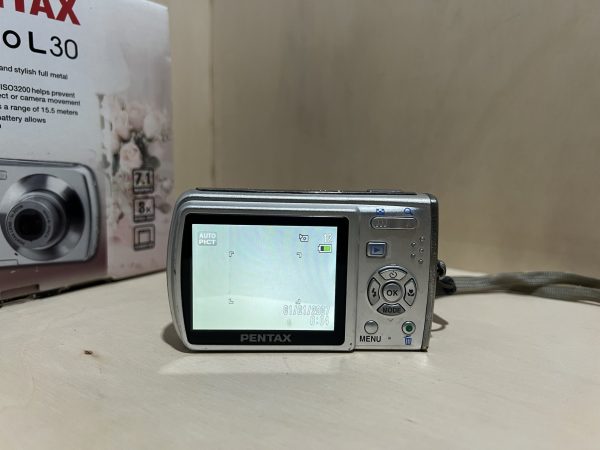 Pentax Optio L30 – Compact numérique 7,1 Mpx avec boîte et accessoires - Argent