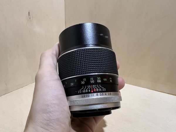 Cosina Hi-Lite + Auto-Sancor 135mm f/2.8 – Reflex argentique à monture M42 - Argent