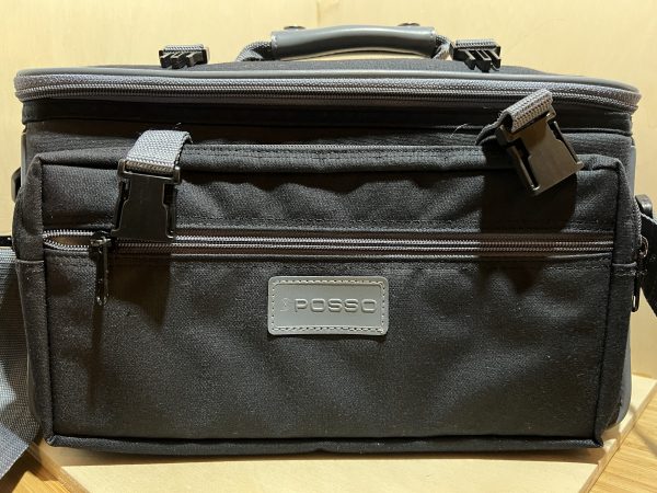 Grande sacoche photo Posso – Noir et gris