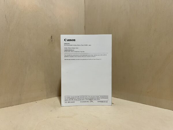 Notice Canon EOS 600D – Mode d’emploi français