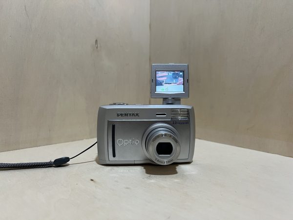 Pentax Optio 33L (Écran Selfie !) + Carte CF - Gris