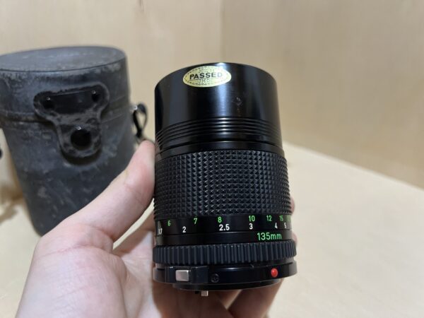 Objectif Téléobjectif Canon FD 135mm f/3.5 – Testé & Fonctionnel