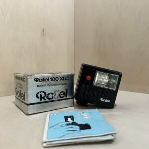 Rollei 100 XLC – Flash Électronique Miniature avec Boîte et Notices