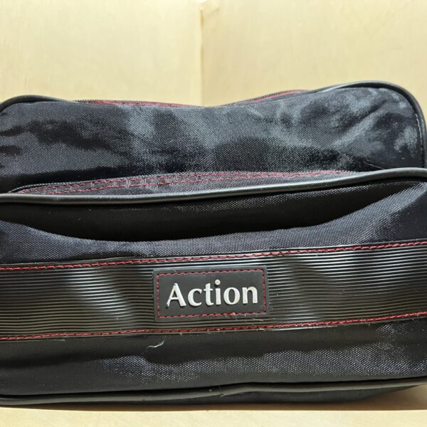 Grande Sacoche de Transport "Action" pour Appareil Photo ou Caméscope - Noir et Rouge
