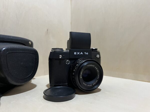 Appareil Photo Argentique Exa 1c avec Objectif Carl Zeiss Tessar 50mm f/2.8