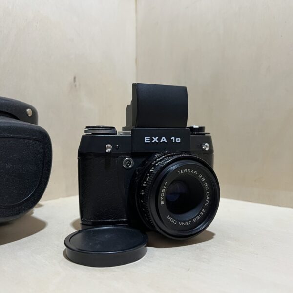 Appareil Photo Argentique Exa 1c avec Objectif Carl Zeiss Tessar 50mm f/2.8