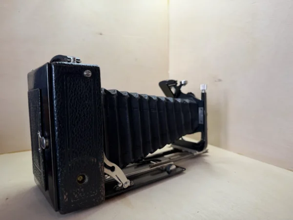 Chambre Photographique Pliante 6,5x9 – Meyer-Görlitz Helioplan 10,5cm f/4.5 & Obturateur Compur d'occasion, testé et vérifié — photo 3 sur 6