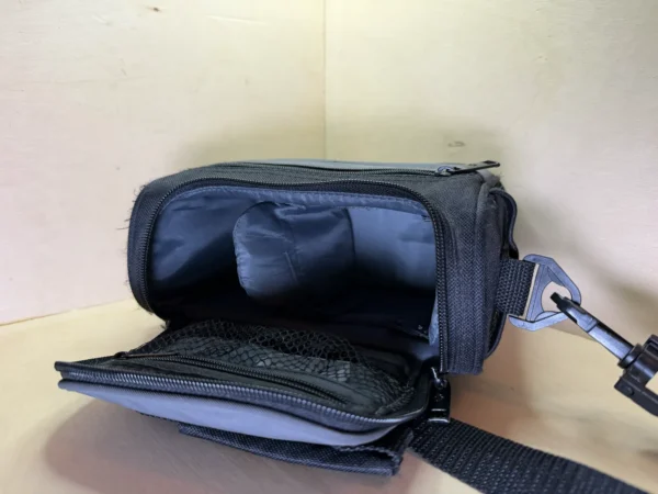 Sacoche photo Samsonite grise et noire – Pochette zippée amovible et bandoulière