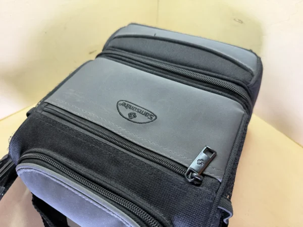 Sacoche photo Samsonite grise et noire – Pochette zippée amovible et bandoulière