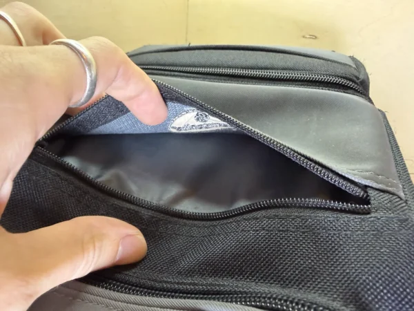 Sacoche photo Samsonite grise et noire – Pochette zippée amovible et bandoulière